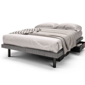 Reflexx platform bed base with drawers