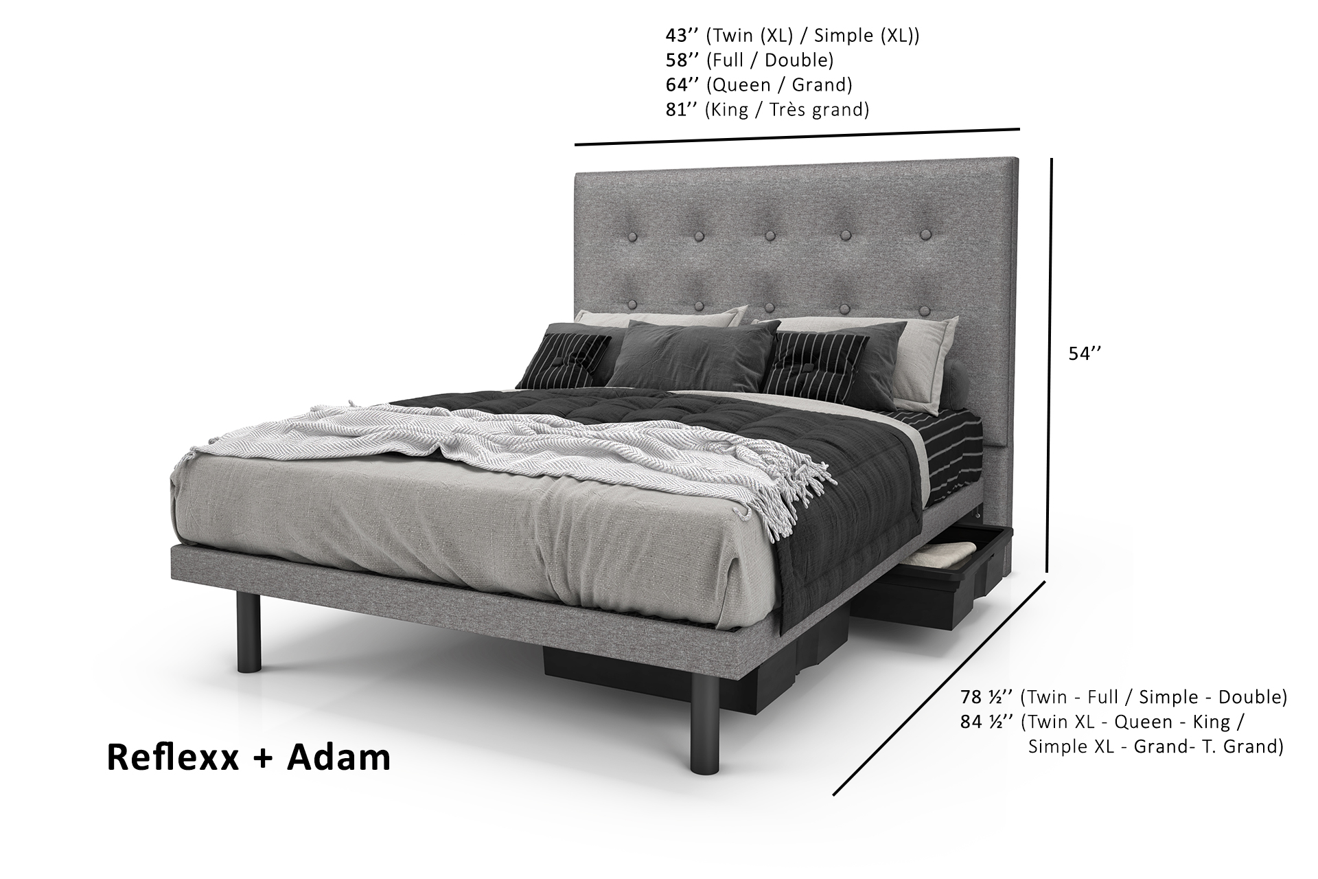 Reflexx Platform Bed Base - Image 12