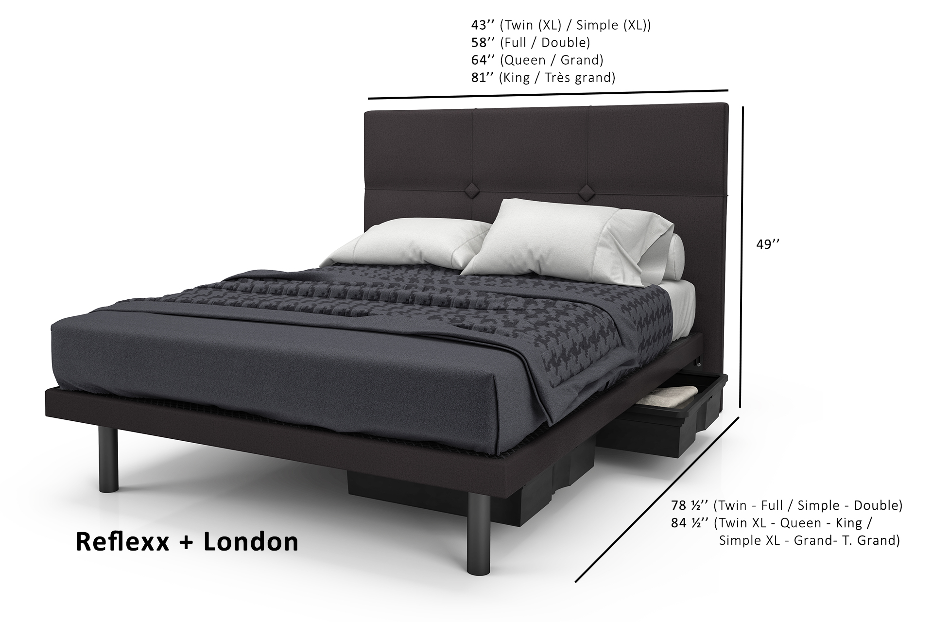 Reflexx Platform Bed Base - Image 9