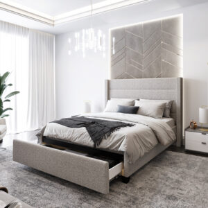 54" High Upholstered Headboards with Wings